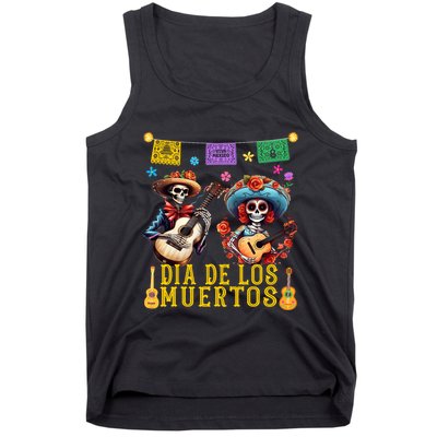 Dia De Los Muertos Costume Day Of The Dead Skeleton Dancing Tank Top