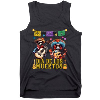 Dia De Los Muertos Costume Day Of The Dead Skeleton Dancing Tank Top