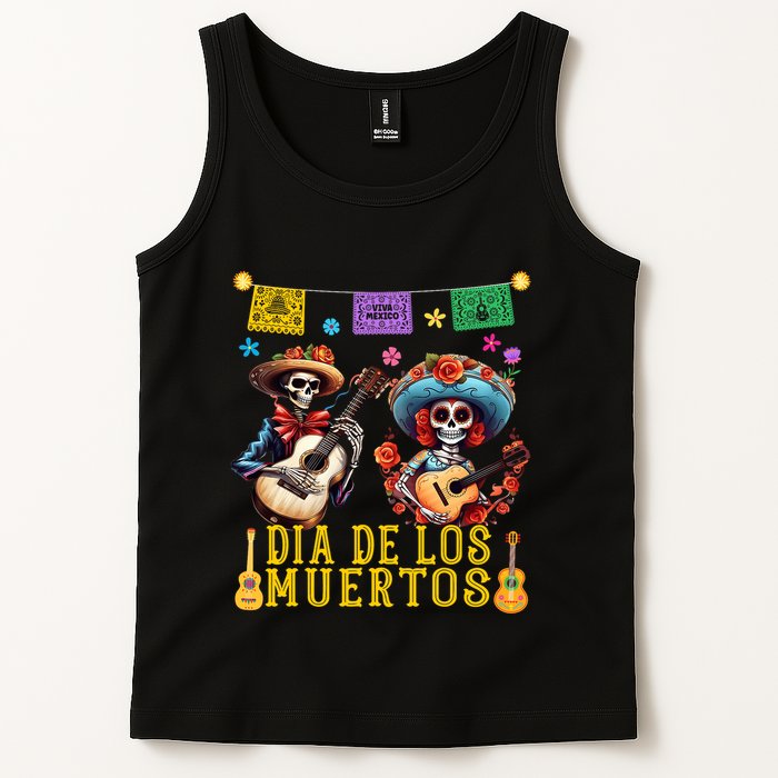 Dia De Los Muertos Costume Day Of The Dead Skeleton Dancing Tank Top