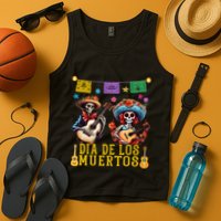 Dia De Los Muertos Costume Day Of The Dead Skeleton Dancing Tank Top