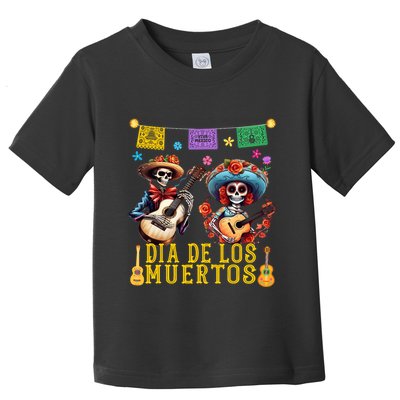 Dia De Los Muertos Costume Day Of The Dead Skeleton Dancing Toddler T-Shirt