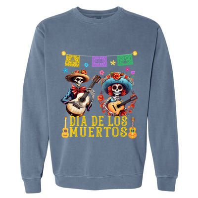 Dia De Los Muertos Costume Day Of The Dead Skeleton Dancing Garment-Dyed Sweatshirt