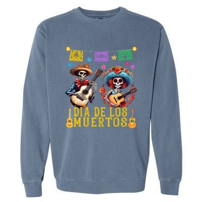 Dia De Los Muertos Costume Day Of The Dead Skeleton Dancing Garment-Dyed Sweatshirt