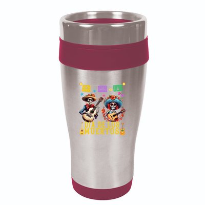 Dia De Los Muertos Costume Day Of The Dead Skeleton Dancing 16oz Travel Tumbler