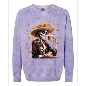 Dia De Los Muertos La Catrina Day Of The Dead Sugar Skull Colorblast Crewneck Sweatshirt