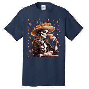 Dia De Los Muertos La Catrina Day Of The Dead Sugar Skull Tall T-Shirt