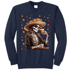 Dia De Los Muertos La Catrina Day Of The Dead Sugar Skull Tall Sweatshirt