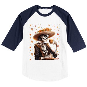 Dia De Los Muertos La Catrina Day Of The Dead Sugar Skull Baseball Sleeve Shirt