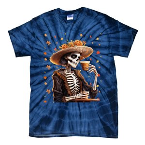 Dia De Los Muertos La Catrina Day Of The Dead Sugar Skull Tie-Dye T-Shirt