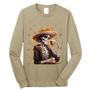 Dia De Los Muertos La Catrina Day Of The Dead Sugar Skull Long Sleeve Shirt