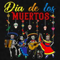 Dia De Los Muertos Day Of The Dead Mexican Skeleton Dancing Design Ladies PosiCharge Tri-Blend Wicking Tank