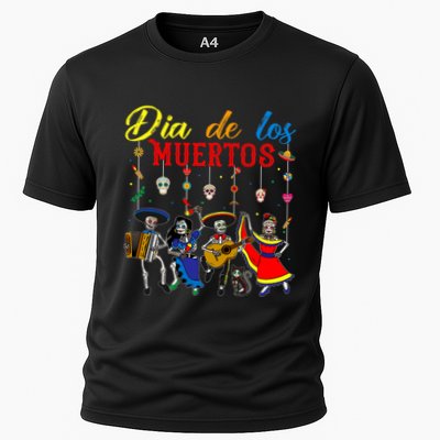Dia De Los Muertos Day Of The Dead Mexican Skeleton Dancing Design Performance Shirt