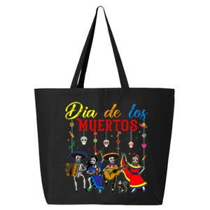 Dia De Los Muertos Day Of The Dead Mexican Skeleton Dancing Design 25L Jumbo Tote