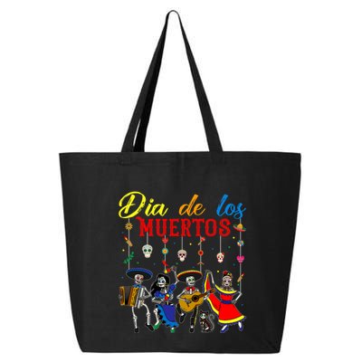 Dia De Los Muertos Day Of The Dead Mexican Skeleton Dancing Design 25L Jumbo Tote