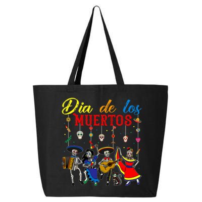 Dia De Los Muertos Day Of The Dead Mexican Skeleton Dancing Design 25L Jumbo Tote