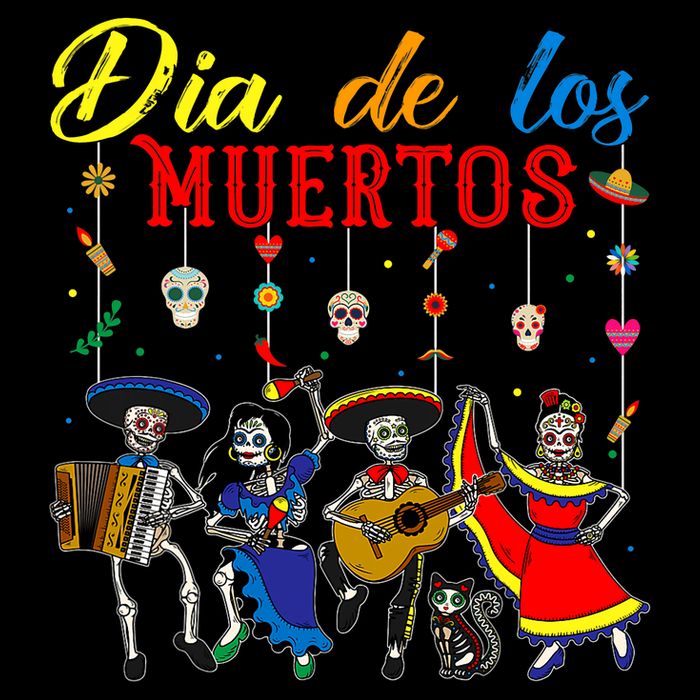 Dia De Los Muertos Day Of The Dead Mexican Skeleton Dancing Design Tank Top