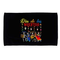 Dia De Los Muertos Day Of The Dead Mexican Skeleton Dancing Design Microfiber Hand Towel