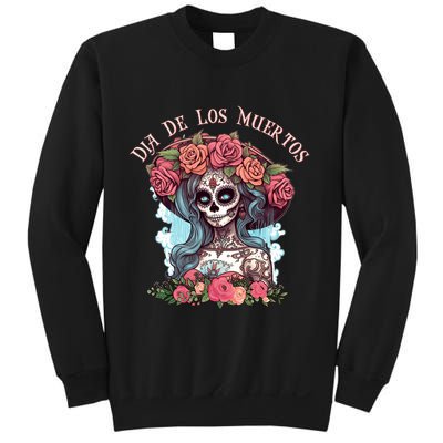 Dia De Los Muertos Floral Woman Sweatshirt