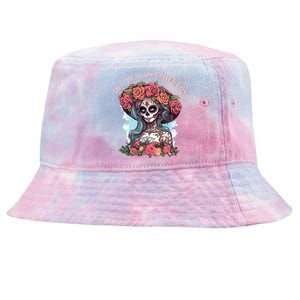 Dia De Los Muertos Floral Woman Tie-Dyed Bucket Hat