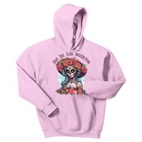 Dia De Los Muertos Floral Woman Kids Hoodie