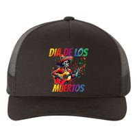 Dia De Los Muertos Skeleton Play Guitar Day Of The Dead Gift Yupoong Adult 5-Panel Trucker Hat