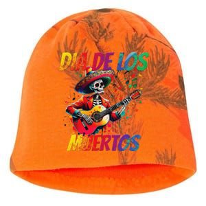 Dia De Los Muertos Skeleton Play Guitar Day Of The Dead Gift Kati - Camo Knit Beanie