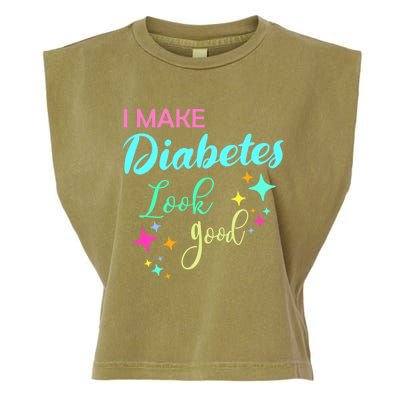 Diabetic Diabetes Look Good Gift Diabetic Gift Garment-Dyed Women's Muscle Tee