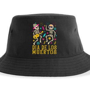 Dia De los Muertos Costume Day of the Dead Skeleton Dancing Sustainable Bucket Hat