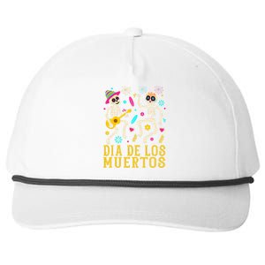 Dia De los Muertos Costume Day of the Dead Skeleton Dancing Snapback Five-Panel Rope Hat