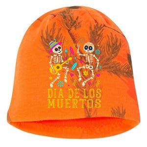 Dia De los Muertos Costume Day of the Dead Skeleton Dancing Kati - Camo Knit Beanie