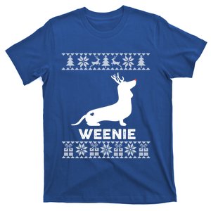 Dachshund Dog Lover Weenie Reindeer Ugly Christmas Sweater Great Gift T-Shirt