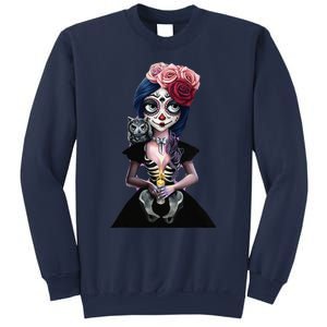 DíA De Los Muertos La Catrina Day Of The Dead Sugar Skull Sweatshirt