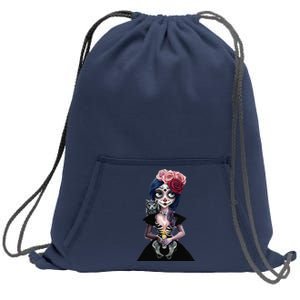 DíA De Los Muertos La Catrina Day Of The Dead Sugar Skull Sweatshirt Cinch Pack Bag