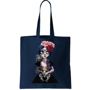 DíA De Los Muertos La Catrina Day Of The Dead Sugar Skull Tote Bag