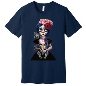 DíA De Los Muertos La Catrina Day Of The Dead Sugar Skull Premium T-Shirt