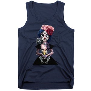 DíA De Los Muertos La Catrina Day Of The Dead Sugar Skull Tank Top