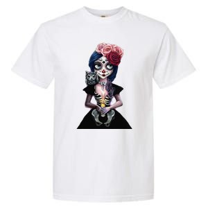 DíA De Los Muertos La Catrina Day Of The Dead Sugar Skull Garment-Dyed Heavyweight T-Shirt