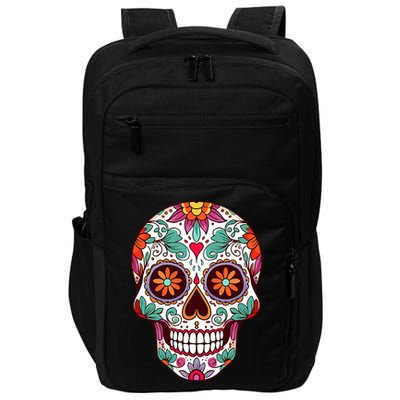 Dia De Los Muertos Mexico Costume Day Of Dead Sugar Skull Impact Tech Backpack