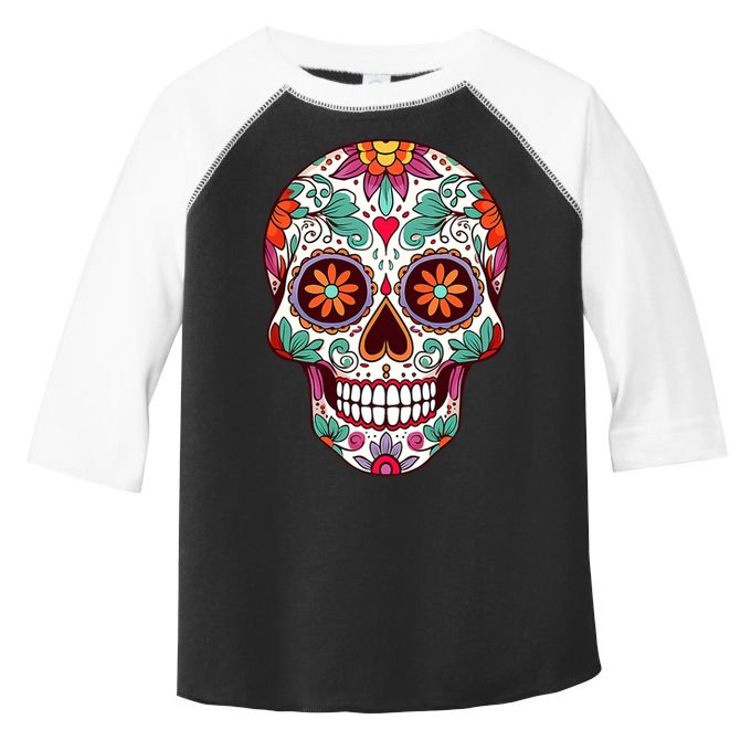 Dia De Los Muertos Mexico Costume Day Of Dead Sugar Skull Toddler Fine Jersey T-Shirt