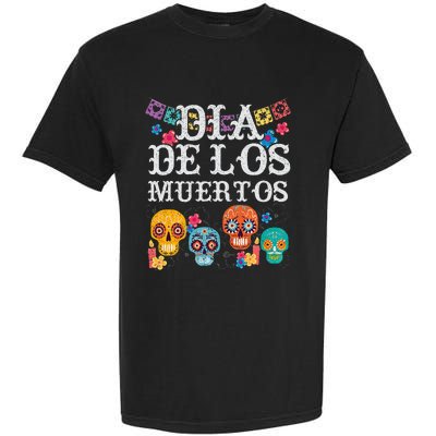 Dia De Los Muertos Sugar Skull Mexican Holiday Garment-Dyed Heavyweight T-Shirt