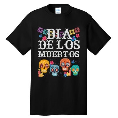 Dia De Los Muertos Sugar Skull Mexican Holiday Tall T-Shirt