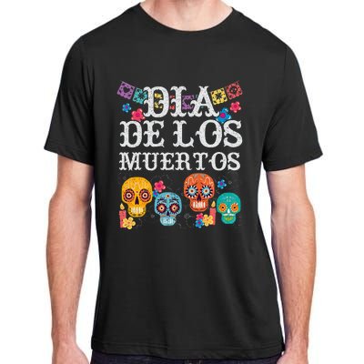 Dia De Los Muertos Sugar Skull Mexican Holiday Adult ChromaSoft Performance T-Shirt