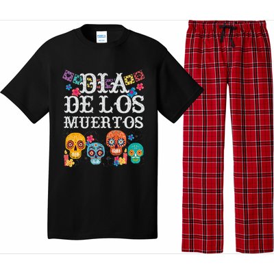 Dia De Los Muertos Sugar Skull Mexican Holiday Pajama Set