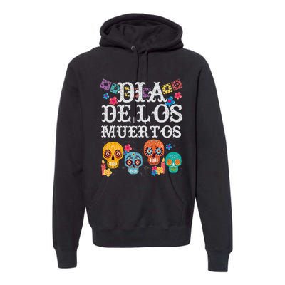 Dia De Los Muertos Sugar Skull Mexican Holiday Premium Hoodie