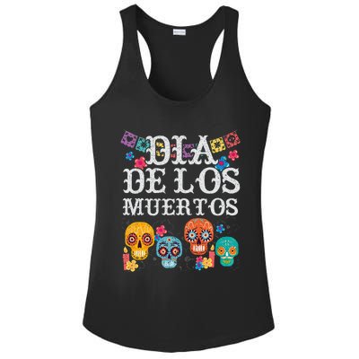 Dia De Los Muertos Sugar Skull Mexican Holiday Ladies PosiCharge Competitor Racerback Tank