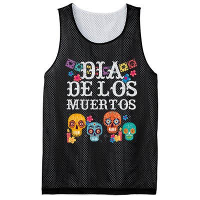 Dia De Los Muertos Sugar Skull Mexican Holiday Mesh Reversible Basketball Jersey Tank