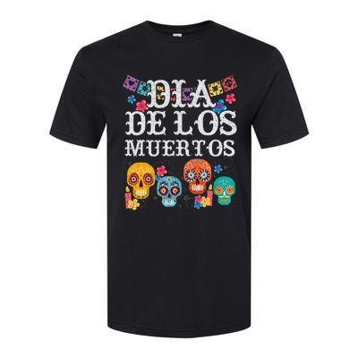 Dia De Los Muertos Sugar Skull Mexican Holiday Softstyle CVC T-Shirt