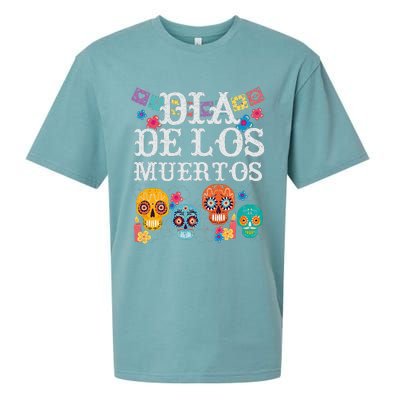 Dia De Los Muertos Sugar Skull Mexican Holiday Sueded Cloud Jersey T-Shirt