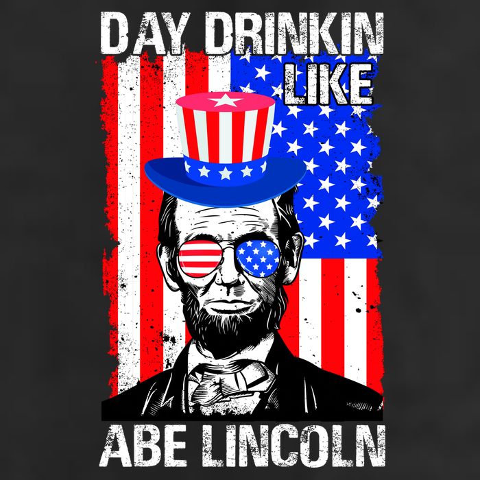Day Drinkin Like Abe Lincoln USA Flag Merica Funny 4th Of July 11oz C Handle Ceramic Mug
