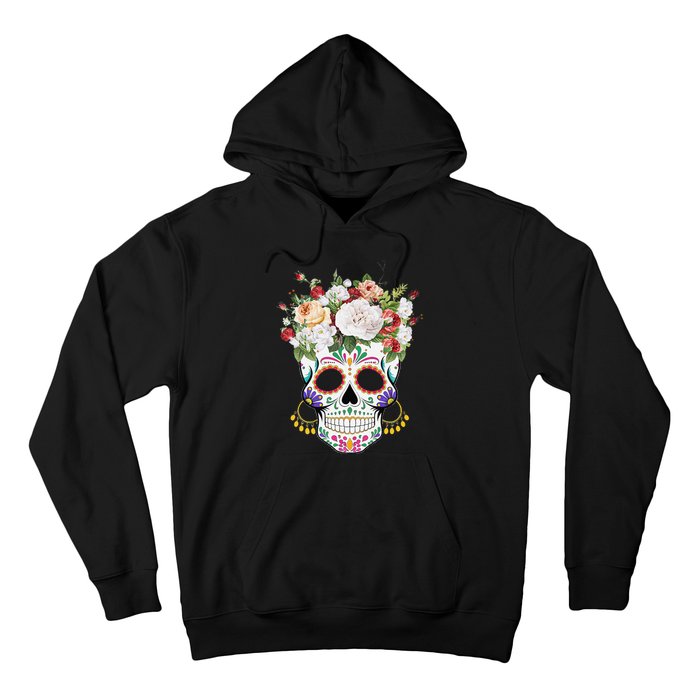 Dia De Los Muertos Day Of Dead Sugar Skull Costume Halloween Hoodie